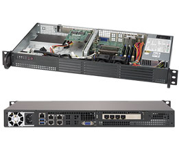 Supermicro SuperServer 5019A-12TN4 Intel SoC BGA 1310 Rack (1U) Black