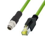 LogiLink CQM095S networking cable Green 10 m Cat6a S/FTP (S-STP)