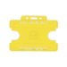 BioBadge Yellow Dual-Sided Holders Landscape - Pack of 100