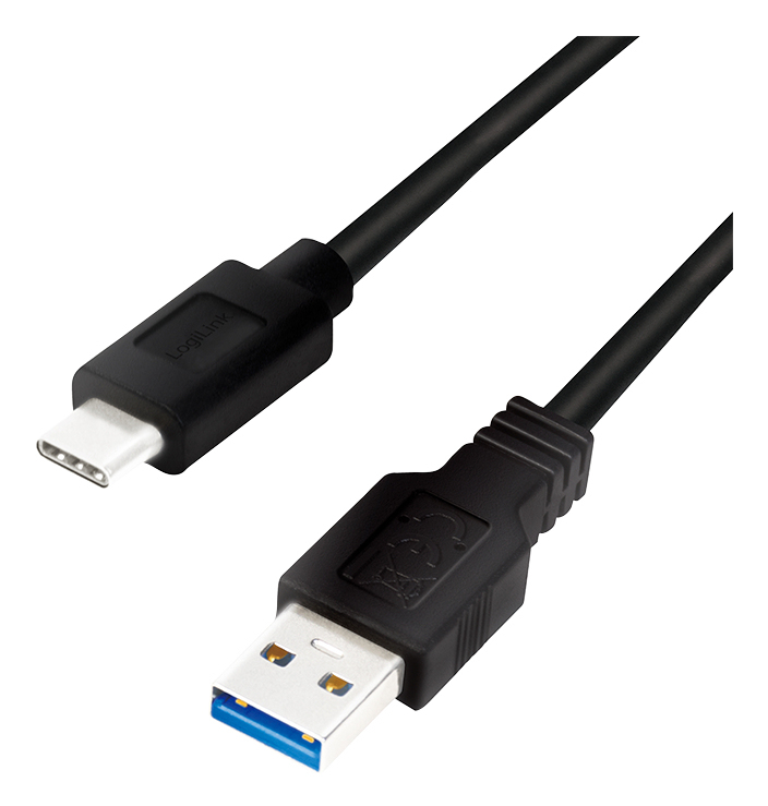 LogiLink CU0169 USB cable USB 3.2 Gen 1 (3.1 Gen 1) 1.5 m USB C USB A Black