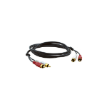 Kramer Electronics 2xRCA, M/M, 0.6m audio cable RCA Black