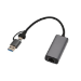 Microconnect MC-USBACNET2.5G cable gender changer USB C RJ-45 Black