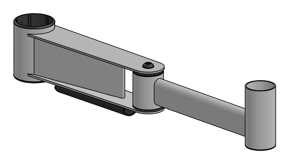 Image of Ergonomic Solutions SP2, 400mm Elbow Arm, -BLACK-