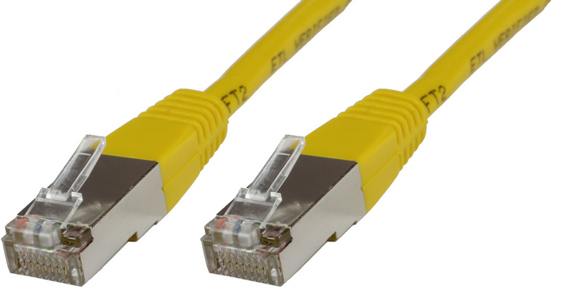 Image of Microconnect STP60025Y networking cable Yellow 0.25 m Cat6 F/UTP (FTP)