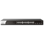 DrayTek VSP1281X-K network switch Managed L2 Gigabit Ethernet (10/100/1000) Power over Ethernet (PoE) 1U Black