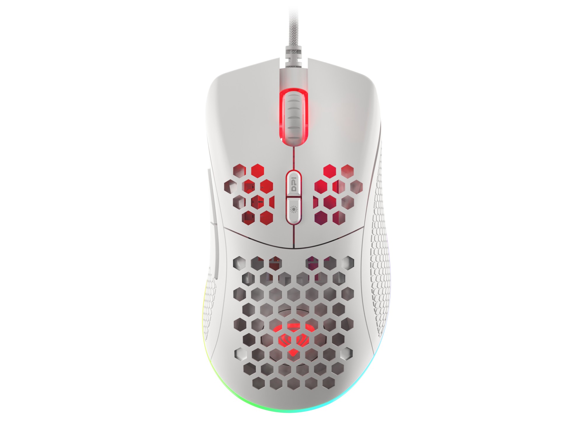 NMG-1840 GENESIS Gaming Maus KRYPTON 555 RGB kabelgeb. wei