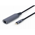 Gembird USB type-C Gigabit network adapter, space grey