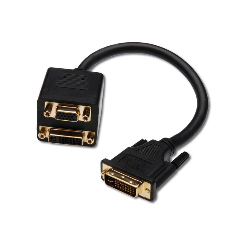 Image of FDL 0.2M DVI-I M (24+5) TO DVI & SVGA SPLITTER CABLE