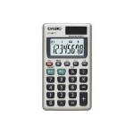 Casio HS-85TE calculator Pocket Basic Silver