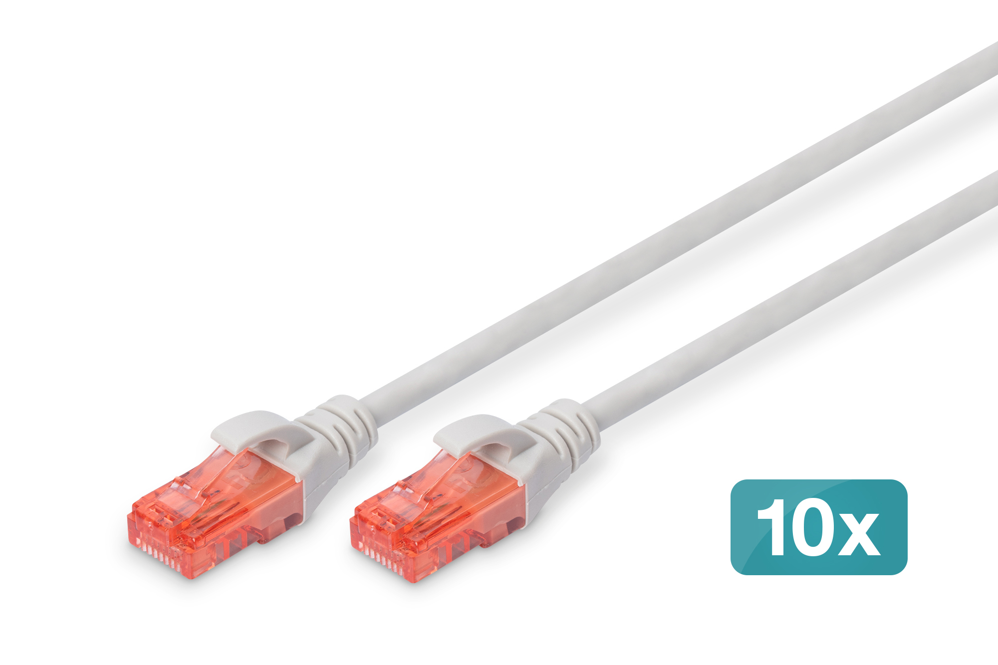 Digitus CAT 6 U/UTP patch cable - LSZH, 10 pieces