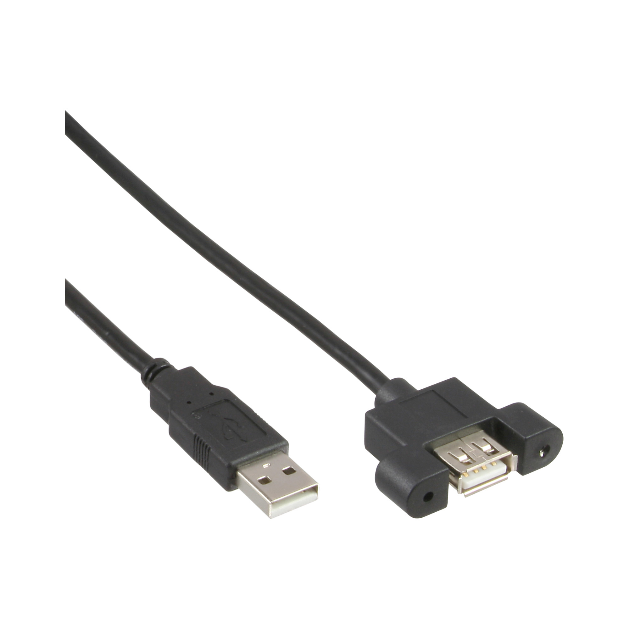 Photos - Cable (video, audio, USB) InLine USB 2.0 Adapter Cable Type A male / A female for slot bracket, 3344 