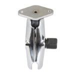 RAM Mounts Chrome Double Socket Arm with Diamond Plate