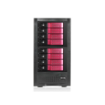 iStarUSA JAGE6BT8HDRD-DE disk array Desktop Black, Red