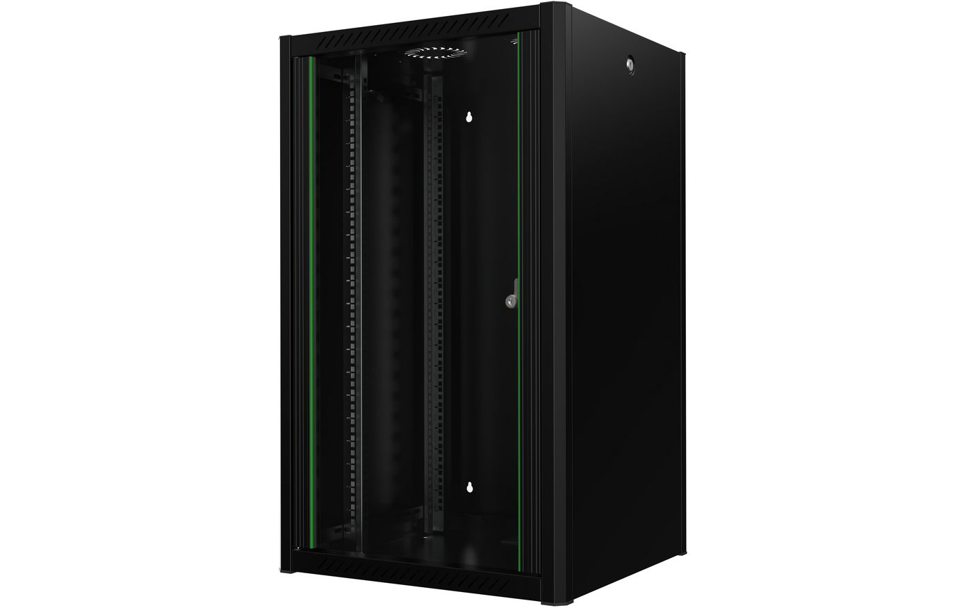 Lanview Black Rwp20u56bl Rack Cabinet 20U Wall Mounted Rack