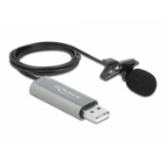 DeLOCK 66638 microfoon Zwart Lavalier-/reversmicrofoon