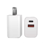 BRobotix CARGADOR 38W CARGA RÁPIDA DUAL V3.0 USB-A Y USB-TIPO C, BLANCO