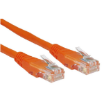 Cables Direct 0.25m Cat5e networking cable Orange U/UTP (UTP)