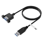 EFB Elektronik K5265SW.0,5V2 USB-kabel USB 3.2 Gen 1 (3.1 Gen 1) 0,5 m USB A Zwart