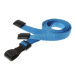 Digital ID 10mm Recycled Plain Light Blue Lanyards with Plastic J Clip (Pack of 100)