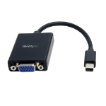 StarTech.com Mini DisplayPort to VGA Adapter - Active Mini DP to VGA Converter - 1080p Video - VESA Certified - mDP or Thunderbolt 1/2 Mac/PC to VGA Monitor/Display - mDP 1.2 to VGA Dongle