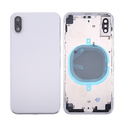 EU Product - iPhone X Back Cover & Frame (No Logo) - White thumbnail