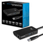 Vantec DSH-M100U3 laptop dock/port replicator Wired USB 3.2 Gen 1 (3.1 Gen 1) Type-A Black