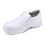 BEESWIFT Micro-Fibre Slip On Shoe S2 White 11