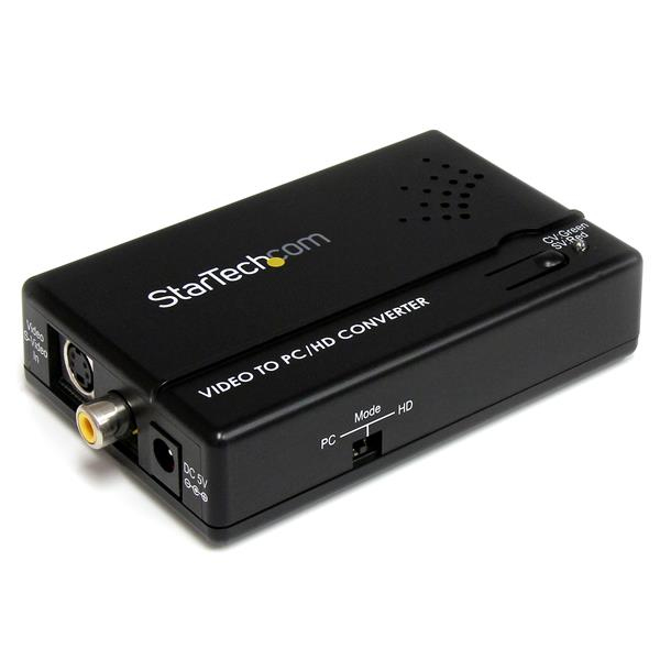 Image of StarTech.com Composite and S-Video to VGA Video Scan Converter