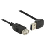 DeLOCK 1m, USB 2.0-A - USB 2.0-A USB-kabel USB A Zwart