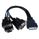 Perle 4-port DB-25M, 4-pack serial cable 4 x DB-25