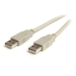 StarTech.com 6 ft Beige A to A USB 2.0 Cable - M/M