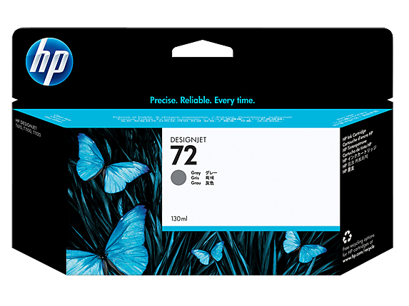 Image of HP C9374A/72 Ink cartridge gray 130ml for HP DesignJet T...