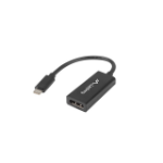 Lanberg AD-UC-DP-01 video cable adapter 0.15 m USB Type-C DisplayPort Black