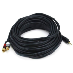 Monoprice 3.5mm/2RCA, 7.62 m audio cable 300" (7.62 m) 2 x RCA Black