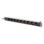 Digitus DN-95437 power distribution unit (PDU) 9 AC outlet(s) 1U Black, Silver