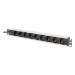 Digitus DN-95437 power distribution unit (PDU) 9 AC outlet(s) 1U Black, Silver