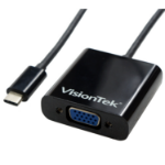 VisionTek 900818 video cable adapter USB 3.1 Type-C VGA (D-Sub) Black