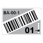 Brother LTZ1A055FCB self-adhesive label Rectangle Grey