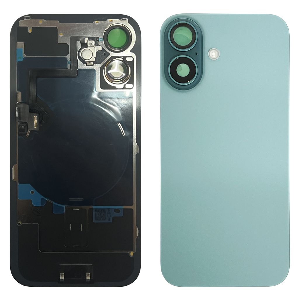 EU Product - iPhone 16 Back Cover with Small Parts (No Logo) - Teal thumbnail