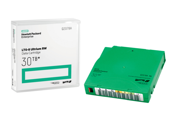 Image of Hewlett Packard Enterprise LTO-8 Ultrium 30TB RW Data Cartridge...