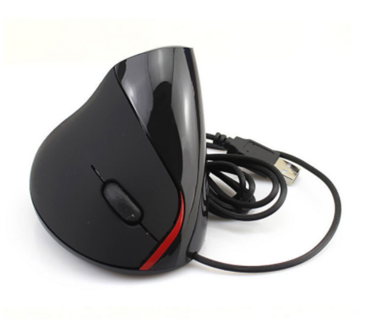JLC Ergonomic USB Mouse - Black/Red