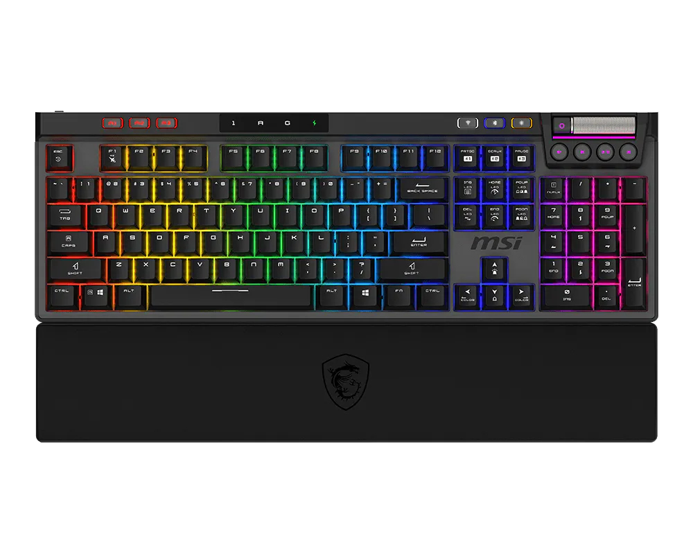 MSI STRIKE PRO WIRELESS keyboard Gaming USB + Bluetooth QWERTY US English Black