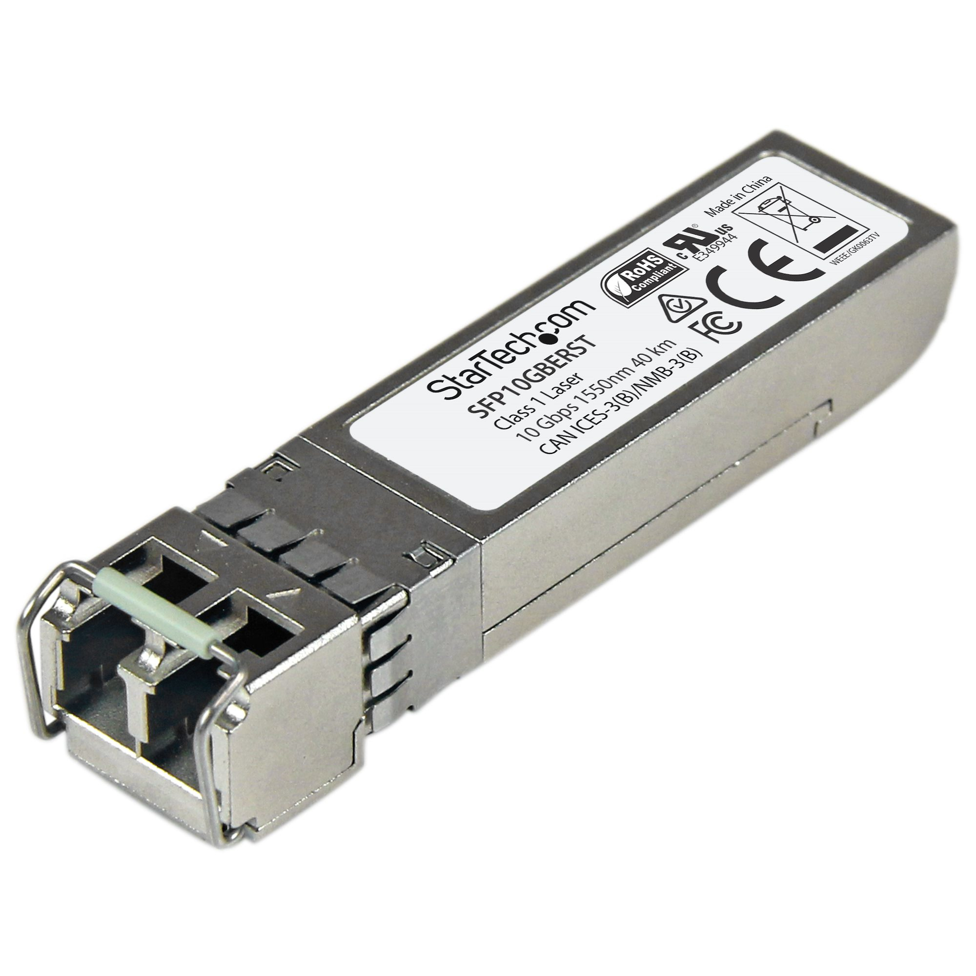 StarTech.com SFP10GBERST Compatible 10G SFP+ 40 km Transceiver
