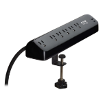 Eaton 6-OUT SURGE 2 USB-C 900J CLAMP Black 6 AC outlet(s) 120 V 393.7" (10 m)