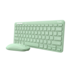 Trust Lyra clavier Souris incluse Bureau RF sans fil + Bluetooth QWERTY Anglais américain Vert