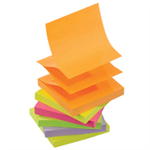 Post-It Z-NOTES 100S AST NEON PK6