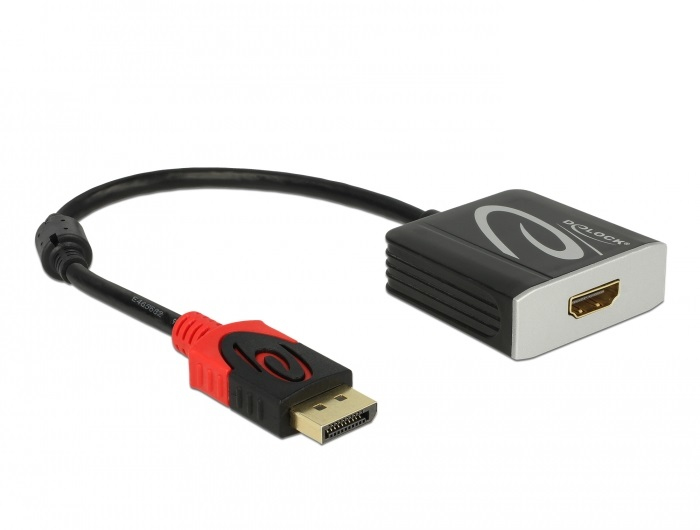 65207 DELOCK DisplayPort to HDMI Adapter 4k @ 60Hz HDR, Active
