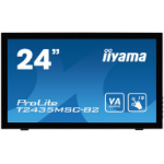 iiyama ProLite T2435MSC-B2 computer monitor 59.9 cm (23.6") 1920 x 1080 pixels Full HD LED Touchscreen Black
