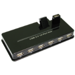 Cables Direct USB2-3010TEN interface hub 480 Mbit/s Black