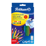 Pelikan 700672 colour pencil Black, Blue, Brown, Green, Light Blue, Light Green, Orange, Peach, Pink, Red, Violet, Yellow 12 pc(s)